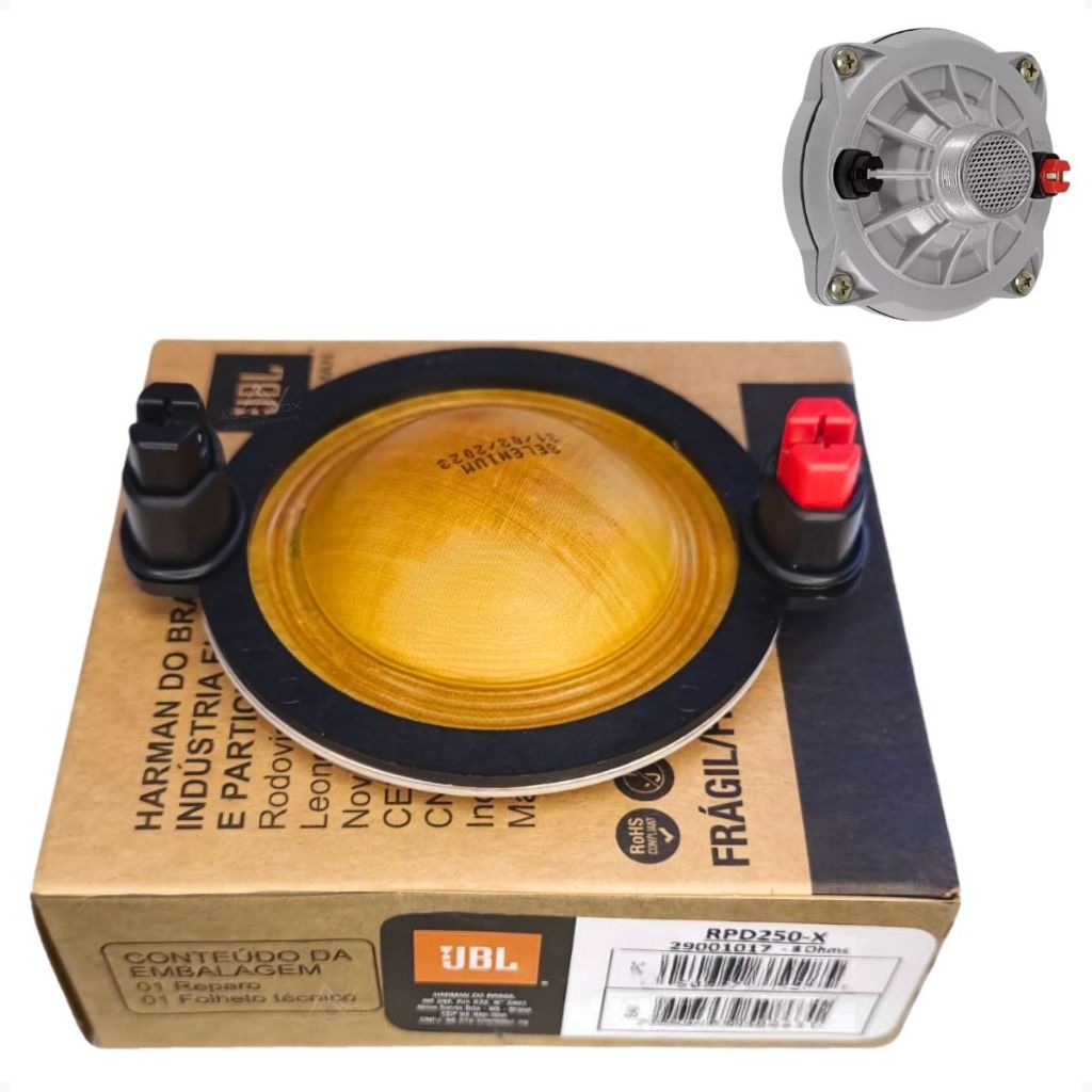 Reparo de Corneta JBL Para Driver D250 Trio Original Fenólico 100W RMS ...