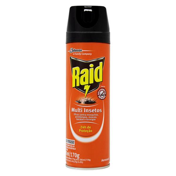 Inseticida Raid Multi Insetos Aerosol 285ml | Shopee Brasil
