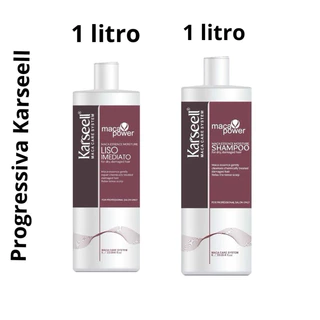 Kit Progressiva Karseell 1L – Liso Imediato Original (Shampoo + Gloss)