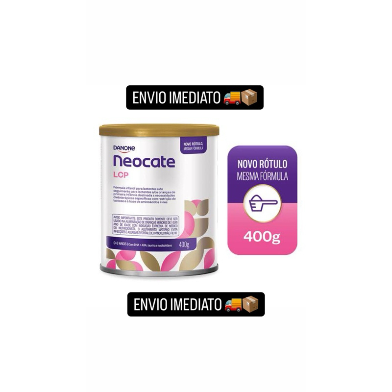 PROMOÇÃO Neocate LCP 400g Original kit 8 LATAS | Shopee Brasil