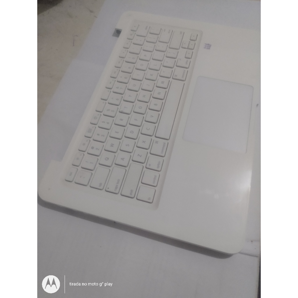teclado+ base superior+ touch pad macbook apple white a1342 em bom ...