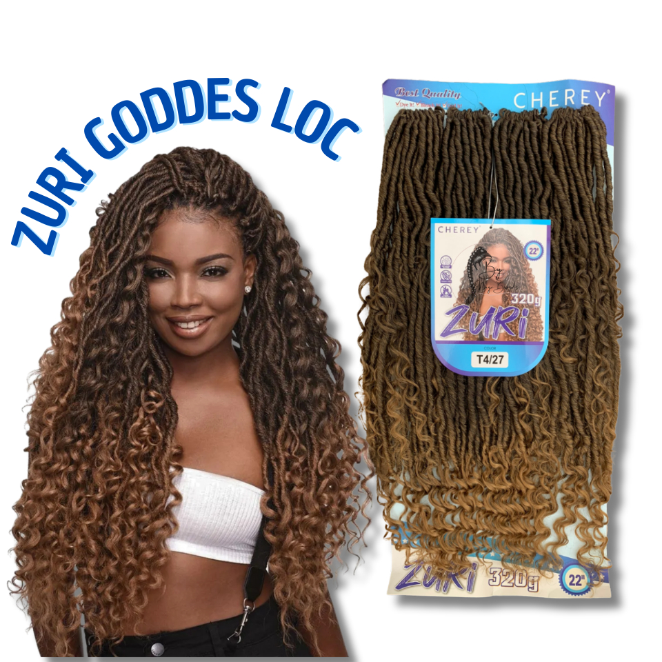 ぐりこ Cabelo Orgânico Foux Locs Dreads C/ Cachos Zuri p/ Crochet Braid