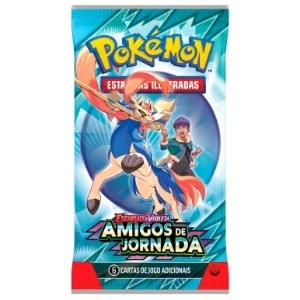 10 Pacotinhos de Cartas Pokémon - Amigos de Jornada - Pesados, Leia Anuncio. Booster Pokémon