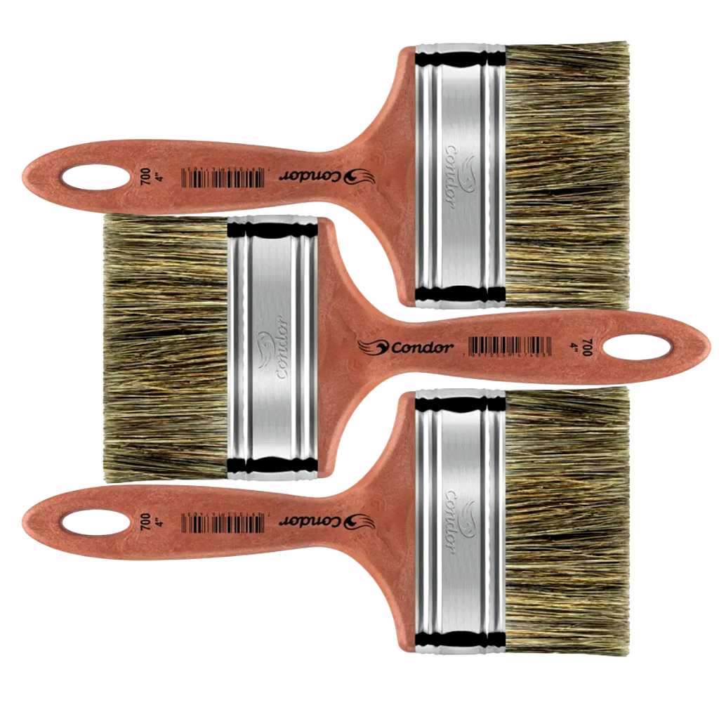 Pincel para pintura Trincha 4 polegadas decoração tinta Multiuso ...