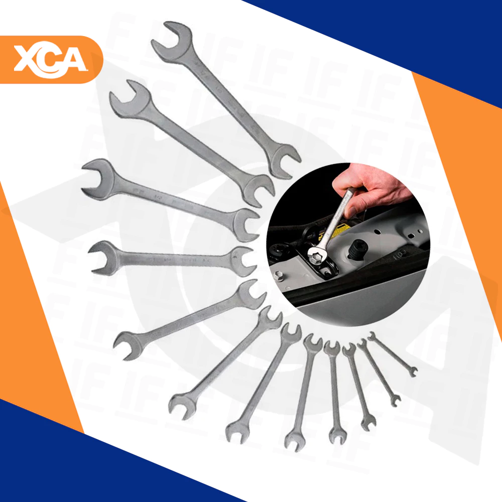 Chave Fixa Profissional AçomJogo Peças 6 a23 Cromada Multiuso