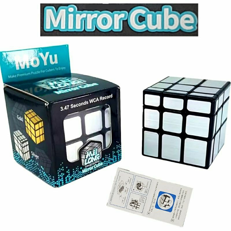 Cubo Mágico Mirror Cube Blocks Prateado 3x3 4x4 5x5 Original MoYu ...