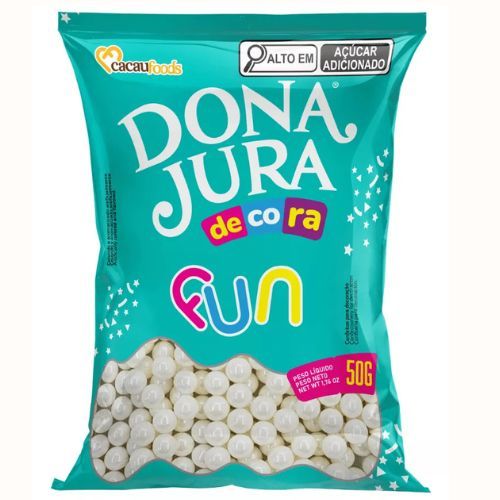 Granulado Comestíveis Decora Fun Confeito Sprinkles Pérola 5