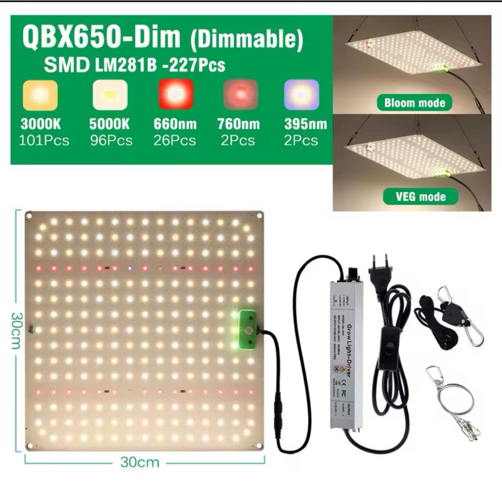 Samsung Lm281b 65w Quantum Board Painel De Led Grow | Shopee Brasil