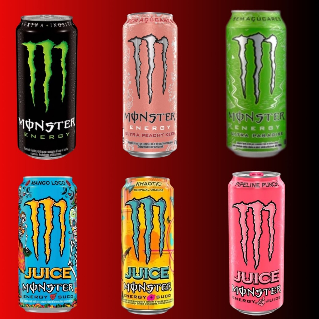 kit energetico monster com 6 sabores atacado mais vendidos bebida anime ...