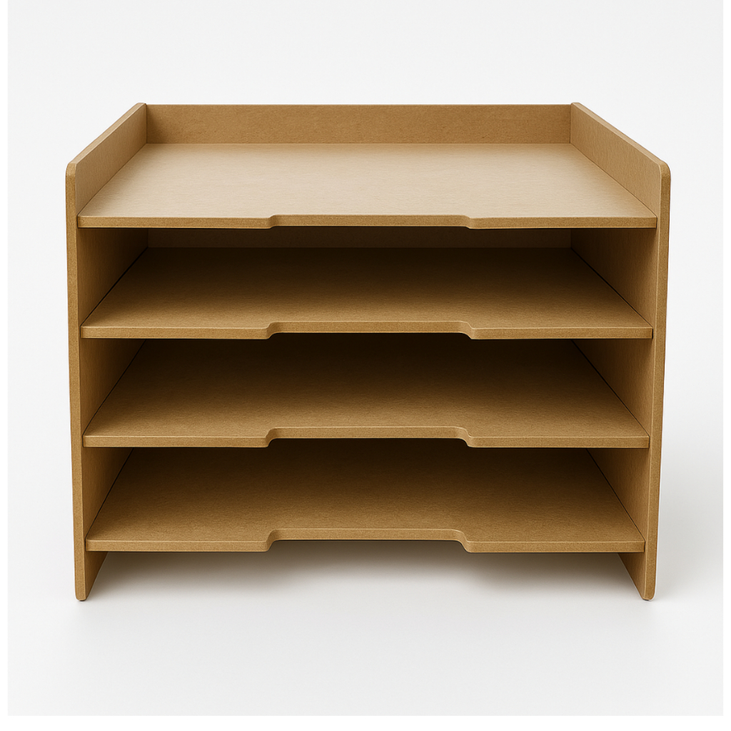 Organizador A4 Gaveteiro Suporte para Monitor com 4 Gavetas