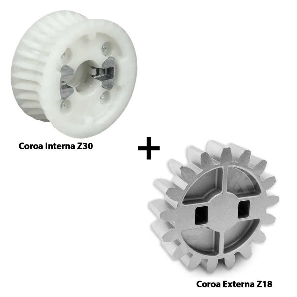 Eixo Completo Dz Stark Digital Coroa Z30 Eng Externa Z18 PPA