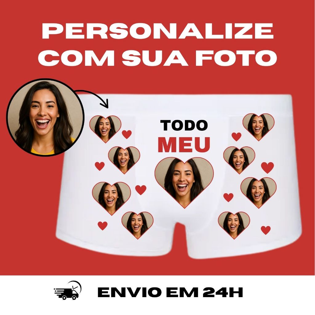 CUECA PERSONALIZADA COM FOTO
