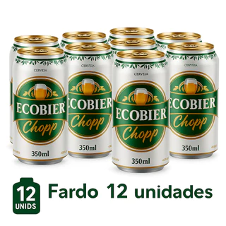 Chopp Ecobier Lata 350ml - Pack 12 Unidades