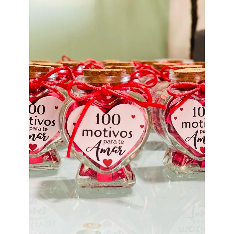 MÃE 1 Potinho 100 motivos para te amar MÃE, presente criativo dia das mães em Oferta na Shopee