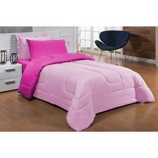Kit Edredom Ternura Solteiro Dupla Face C/4pçs em Oferta na Shopee