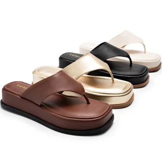 Tamanco Feminino Lumiss Flatform Confortável Chinelo de Dedo em Oferta na Shopee