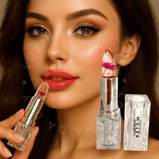 Batom Mágico Transparente Flor Mudança de Cor Longa Duração em Oferta na Shopee