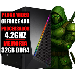 Pc Gamer Cpu Amd 4.2ghz / Placa Video Geforce 4gb / 16g Ram / Ssd 480g