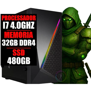 Cpu Computador DDR4 Gamer Intel I7 4.0Ghz / 32Gb Ram / Ssd 480GB