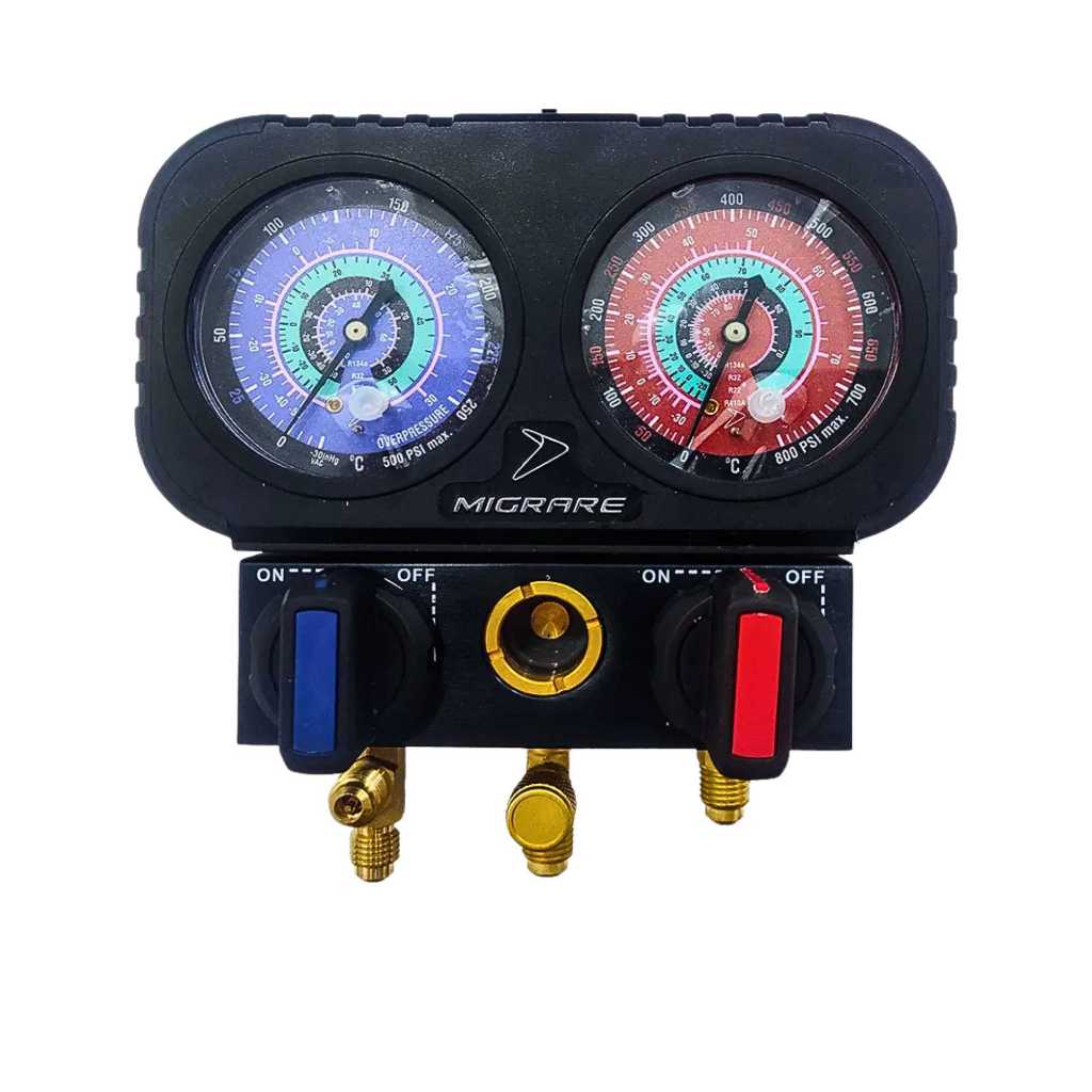 Manifold 2 Vias MG2W Bravo Compatível com Gases R134A, R22, R32 e R410A ...