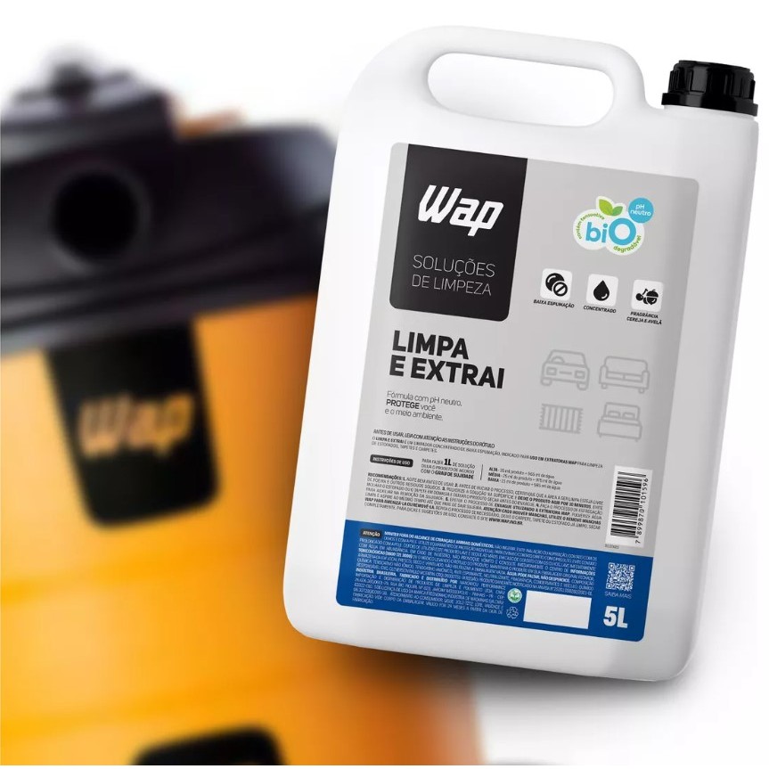 Detergente Limpador 5L para Extratoras WAP LIMPA E EXTRAI com ...
