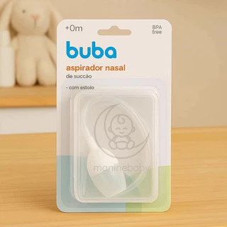 Aspirador Nasal de Succão com Estojo - Buba Aspirador Nasal Para Bebês Aspirar Baby Nariz em Oferta na Shopee