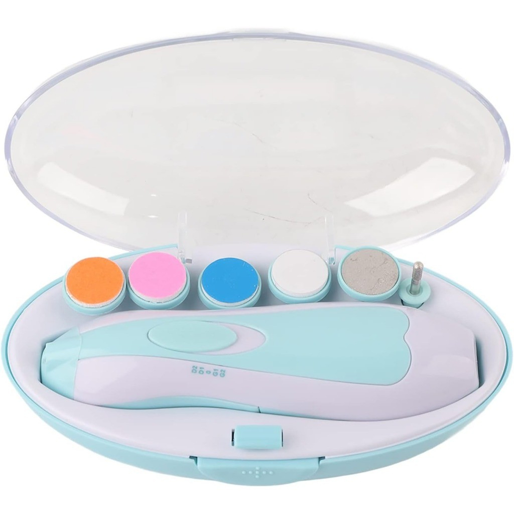 Lixa de Unha Elétrico Aparador Cortador Para Bebê Infantil Com Estojo