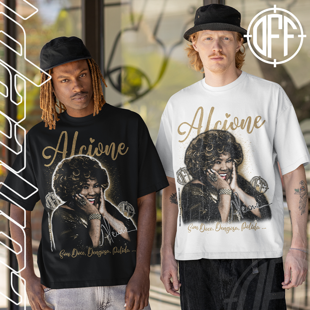 Camiseta Basica e OVERSIZED Alcione Marrom Sou Doce Graphic Tee