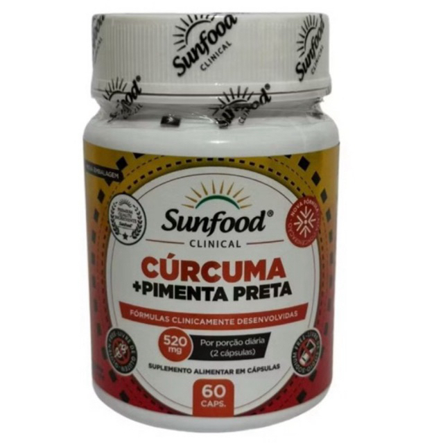 Curcumina + piper nigrum 1000mg 60caps