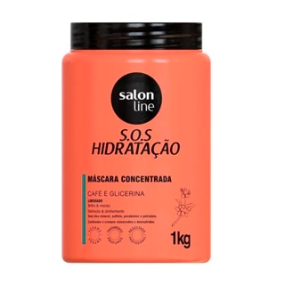 Máscara S.O.S Hidratação Café e Glicerina Salon Line 1kg em Oferta na Shopee