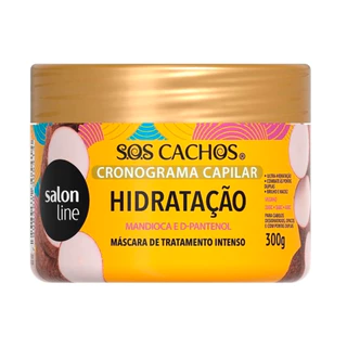Máscara Cronograma Capilar Hidratação SOS Cachos Salon Line 300g em Oferta na Shopee