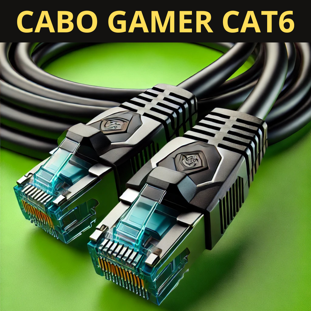 Cabo De Rede Gamer 1 Metro Preto Cat6 Furukawa