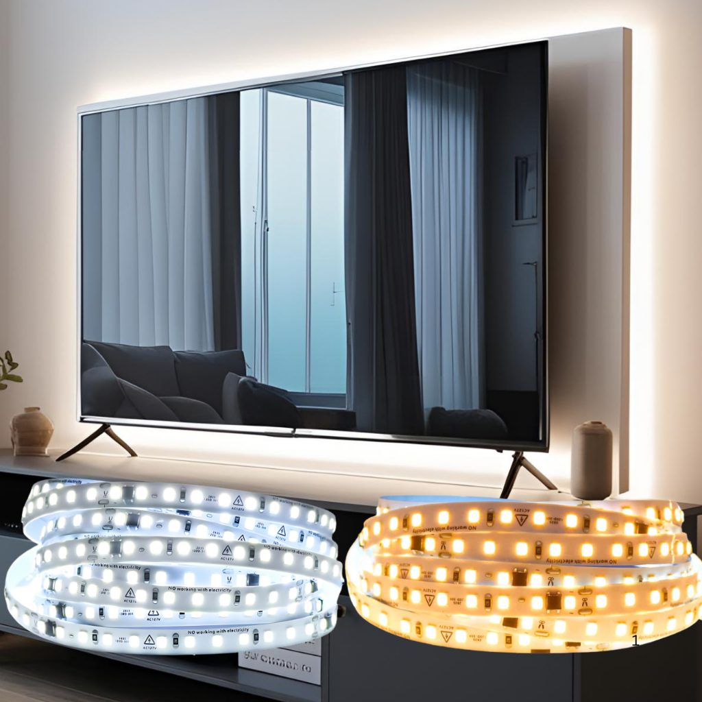 Fita Led para Televisão Branca Fria e Quente para TV ou Painel / Com ...