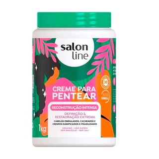 Creme Para Pentear Reconstrução Intensa Salon Line 1kg em Oferta na Shopee