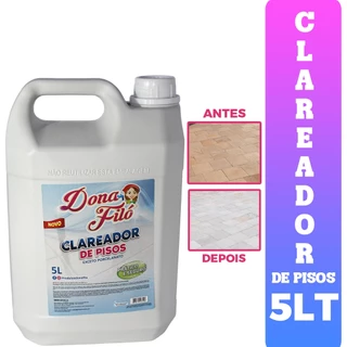 Clareador de Pisos Encardidos e Removedor de Manchas Premium Limpa Piso Difícil 5 LT e 2LT