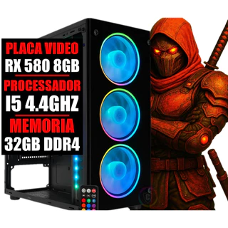 Pc Gamer Intel I5 9 Geração / Placa Video Rx 580 8GB / 32GB Ddr4 / Ssd 480GB