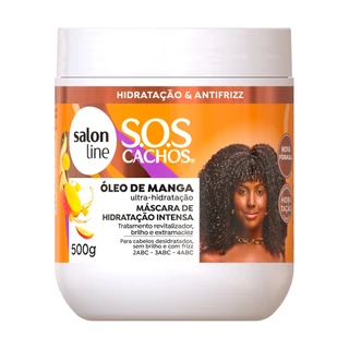 Máscara de Hidratação Intensa SOS Cachos Óleo de Manga Salon Line 500g em Oferta na Shopee