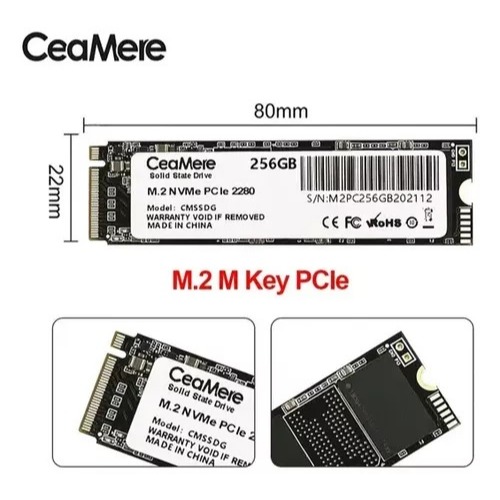 Ssd M2 Nvme Ceamere 256gb - 3 Geração Max Sequential Ssd M2 Nvme Ceamere 256gb - 3 Geração Max Sequential