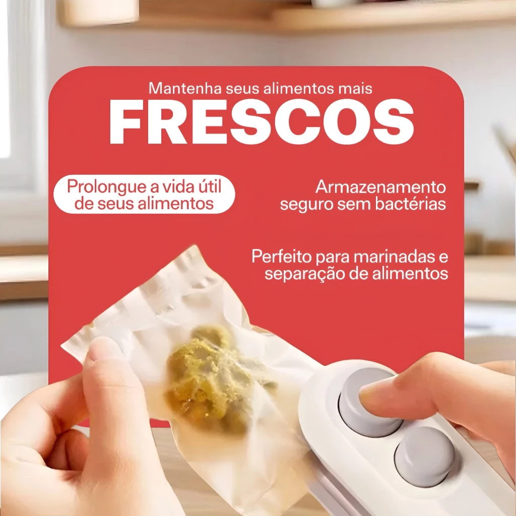 Mini Máquina Seladora Portátil 2 Em 1 Saco Plástico Embalagen Carregamento Usb Elétrica - Imagem 4