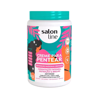 Creme Para Pentear Definição Máxima Salon Line 1kg em Oferta na Shopee
