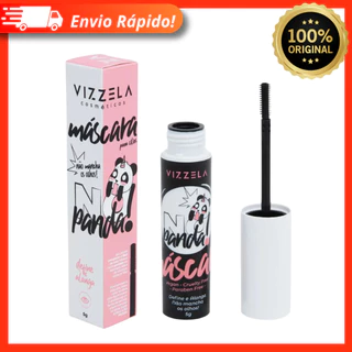 Máscara Rímel Para Cílios No Panda Vizzela Vegano 5g Preta Alonga Volumão Lançamento