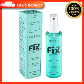 Real Fix Fixador de Maquiagem Líquido Spray - 150ml Vizzela Vegano Blindagem 100% Original
