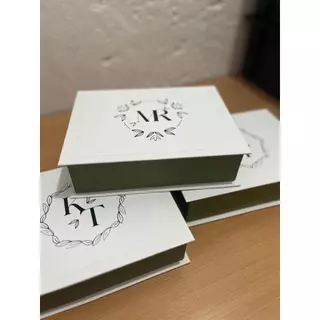 Kit 15 unidades Caixa livro em Cartonagem 20x15x5 - ENVIO IMEDIATO - Caixa Presentes Padrinhos Namorados Batizados