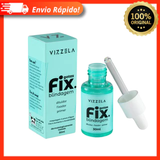 Gotas Fix Blindagem Vizzela Fixador de Maquiagem Vegano 100% Original