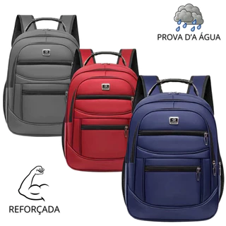 Mochila Bolsa Escolar Reforçada Notebook Impermeável Cabo De Aço Cores em Oferta na Shopee