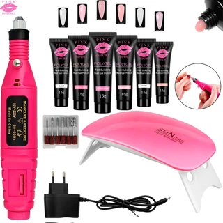 KIT POLYGEL + LIXADEIRA  DE UNHA + CABINE SUN em Oferta na Shopee
