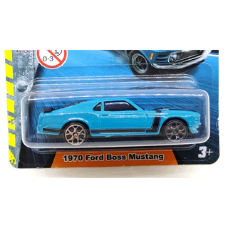 Miniatura Maisto 1970 Ford Boss Mustang azul escala 1/64