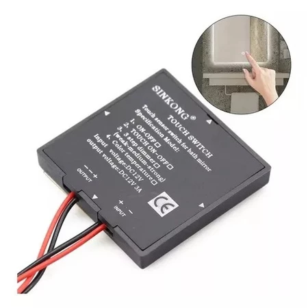 Sensor De Toque Interruptor LED para Espelho De banheiro Botão Touch 12 24v