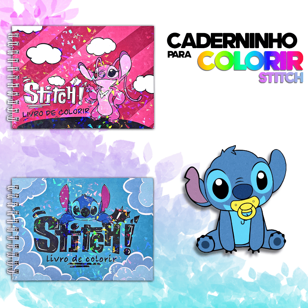 KIT Caderno de Colorir + Canetinha Duas Pontas - 24/36/48 cores, 50 ...