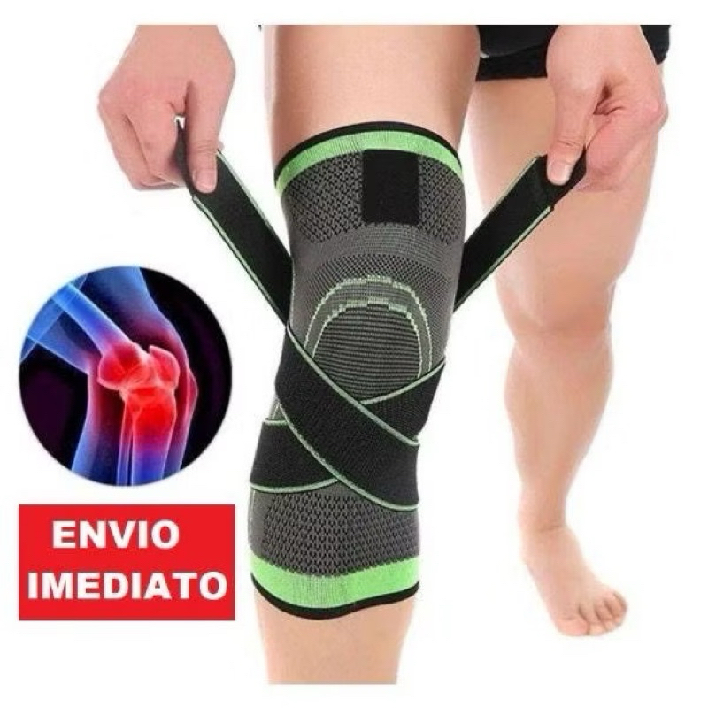 Kit 2 Joelheira Estabilizadora De Compressão 360º - Ortopédica Musculação Basquete Esportiva